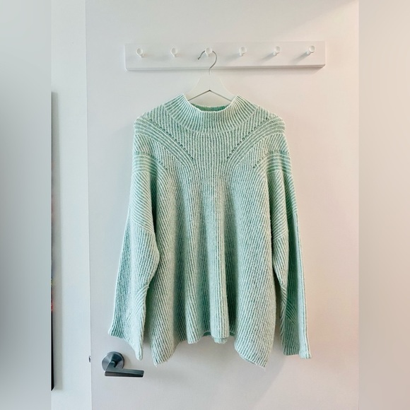 *SOLD* Rachel Roy | Loose Fit Acrylic Mint Sweater Size XL - Picture 1 of 7